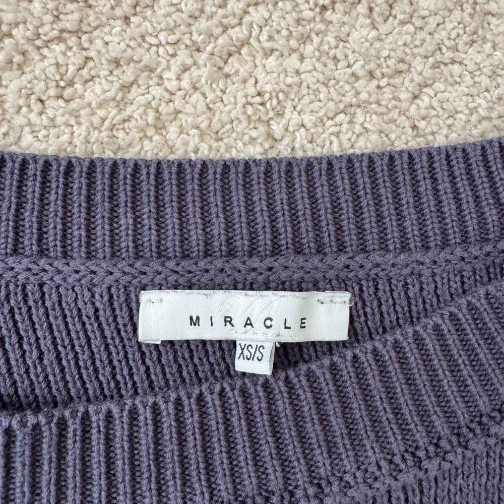 Miracle Women's Sweater - Navy and Red American Flag Design - Picture 3 of 4